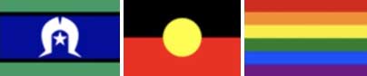 Flags - Torres Straight, Aboriginal, Rainbow Pride