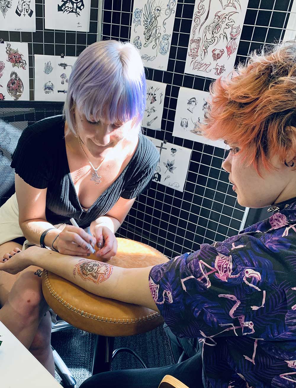 Nadia Youth Ink temporary tattoo parlour